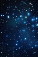 Poster - A dark blue background filled with numerous stars. Perfect for creating a celestial or dreamy atmosphere