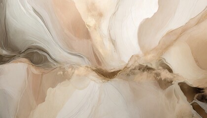 interior painting in the style of abstraction with alcohol ink in beige tones suitable for wallpaper and murals