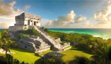 Tulum Mayan Ruins In Yucatan Mexico