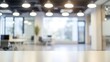 Blur focus of White open space office interior can be used as background