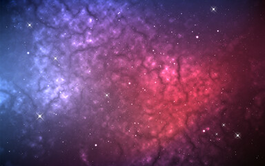 Wall Mural - galaxy background. realistic starry texture. glowing nebula with constellations. color universe with