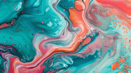 Leinwandbilder - An intricate, colorful abstract painting that evokes a sense of wonder and invites the viewer to interpret its unique blend of shapes and colors