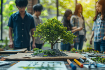 Poster - a group organizing a workshop on sustainable living practices, spreading knowledge and awareness. co