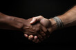 © Sebastian - A handshake between different races and cultures, portraying the unity and shared values essential for a world built on freedom. Generative Ai.