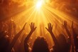 Harmonious representation of the heavenly chorus praising god