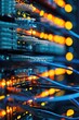 © piai - Data center and network devices background