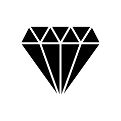 Wall Mural - Diamond icon vector. diamond gems vector icon.