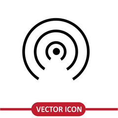 Poster - Hot spot vector icon, simple flat illustration for web site and mobile app on white..eps