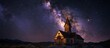 Galactic Communion: A Church Bathed in Starlight, Where Faith and Cosmos Converge