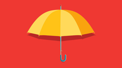 Wall Mural - Umbrella. In the style of a flat minimalist colors SVG vector