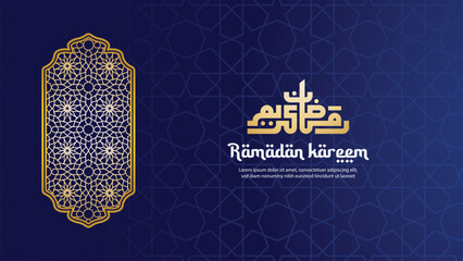 Sticker - Ramadan Kareem greeting card background