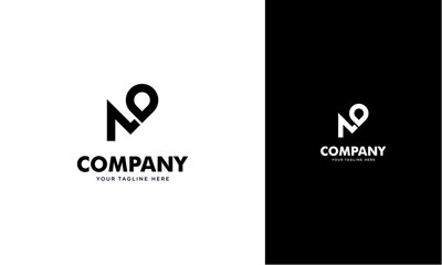 Fototapete - Abstract letter M location logo design vector element initial M pin logo concept monogram,logo template designed to make your logo process easy and approachable. All colors and text can be modified