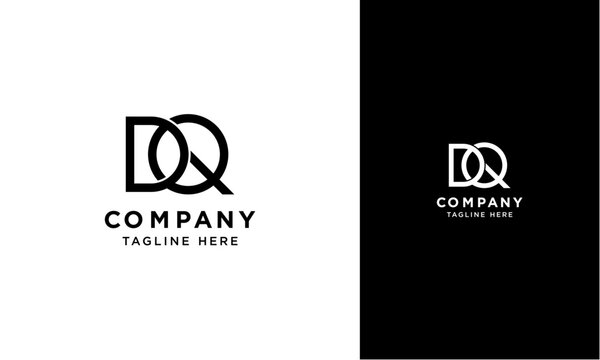 DQ initial logo concept monogram,logo template designed to make your logo process easy and approachable. All colors and text can be modified