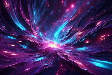 space background with purple nebula and stars, deep sky astrography. cosmic purple light background.
