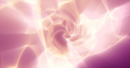 Poster - Abstract futuristic background of purple glowing energy waves and hi-tech magic lines