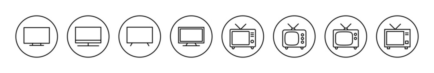 Tv icon vector. television sign and symbol