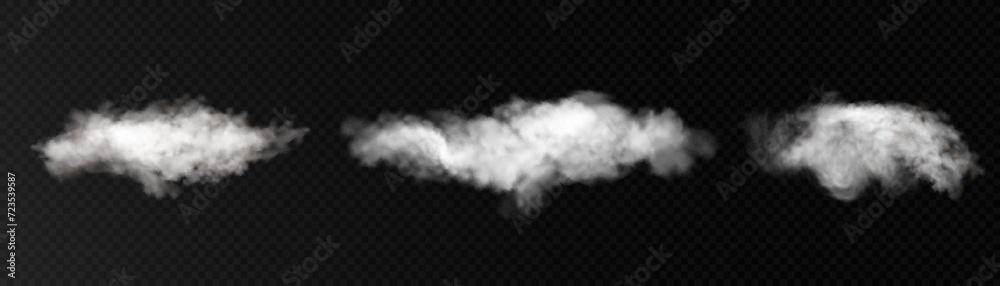 Smoke effect. Realistic vector fog effect and transparent magic fog ...