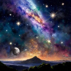 sky with stars