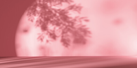 Poster - shadow background of tree leaves - 3d render