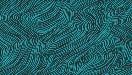 Poster - Vector Illustration of Seamless Pattern with Hand Drawn Lines
