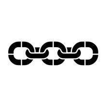 Chain Barrier Logo Monochrome Design Style