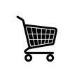 © FileSource - Small Shopping Cart Logo Monochrome Design Style