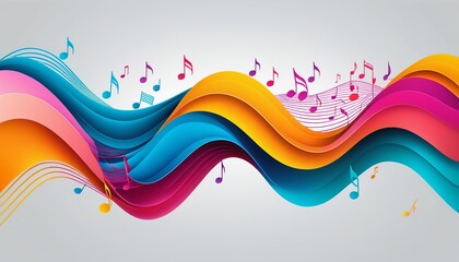 Poster - Modern Flat Style Vector of Abstract Flowing Wavy Lines