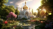Fairy Tale Mosque In Forest