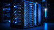 data server of tech company, modern digital technology business