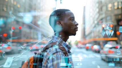 Poster - Digital Intersection: Where Technology Meets Culture. african american, wireless