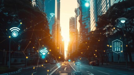 Poster - Urban Connectivity: Mapping Wireless Networks Amidst City Signs
