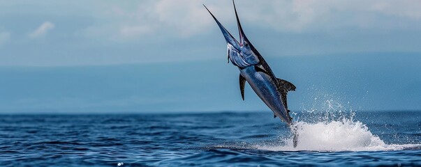 Wall Mural - Marlin fish are popular with anglers