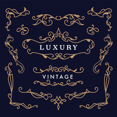 Wall Mural - vintage ornaments frame vector illustration