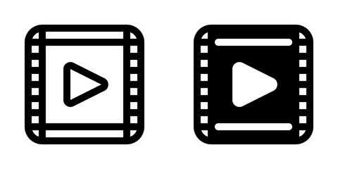 Editable movie clip, trailer vector icon. Movie, cinema, entertainment. Part of a big icon set family. Perfect for web and app interfaces, presentations, infographics, etc