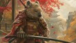  fantasy illustration 1700s Chinese of a cute mortal wombat