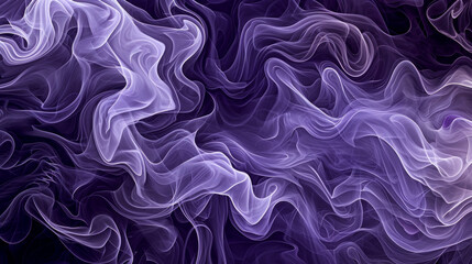 Aufkleber - Ash Wednesday banner, artistic representation of ashes and spirituality with swirling patterns and textures, deep hues of purple and black