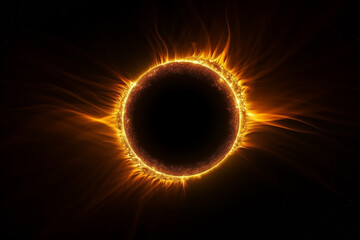 Beautiful solar eclipse