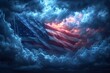 Flying the Flag: A Patriotic Tribute to the American Dream Generative AI