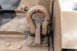 detail from military tank vehicle