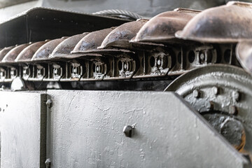 Wall Mural - tank track detail