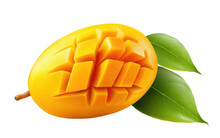 Mango Cutt On White Or PNG Transparent Background.