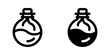 Editable magic potion, mana vector icon. Video game, game elements, RPG. Part of a big icon set family. Perfect for web and app interfaces, presentations, infographics, etc