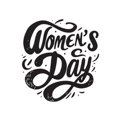 Wall Mural - Happy Women's day slogan t shirt vector illustration