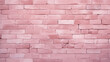 Brick wall background, light barbie pink colors grunge texture or pattern for design. Generative ai