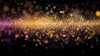 Featuring stunning soft bokeh lights and shiny elements. Abstract festive and new year background