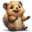 Vector Image of Quibble the Quokka Clipart