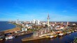 Bremerhaven - Germany - fantastic view over the city with its skyline