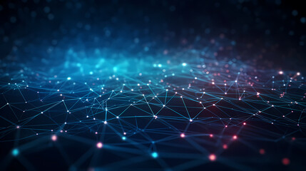 Wall Mural - abstract background of future network technology and network connections