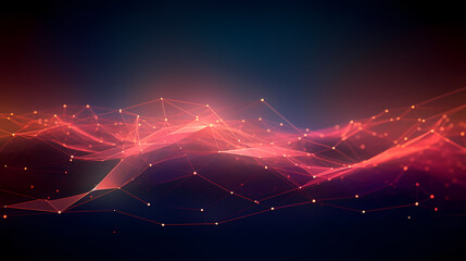 Wall Mural - abstract background of future network technology and network connections