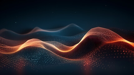 Wall Mural - abstract background of future network technology and network connections